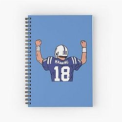 Peyton Manning Celebration Spiral Notebook