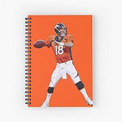Peyton Manning Denver Broncos Spiral Notebook