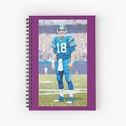 Peyton Manning Football Legend Spiral Notebook
