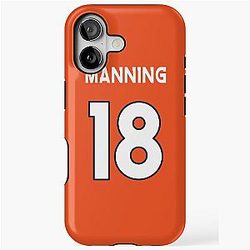 Peyton Manning Jersey Back Mask Phone Case for iPhone