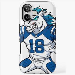 Indianapolis Colts QB Peyton Manning Angry NFL Art iPhone Case