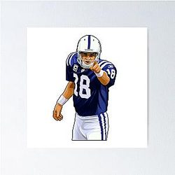 Peyton Manning To The Crowds Poster