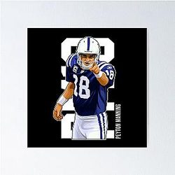 Peyton Manning Yes Poster