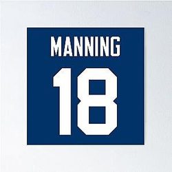 Peyton Manning Colts Poster