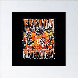 Peyton Manning Retro Bootleg Poster