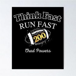 Peyton Manning Chad Powers Think Fast Run Fast 200 Poster
