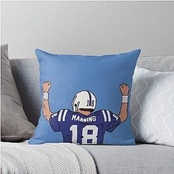 Peyton Manning Celebration Throw Pillow