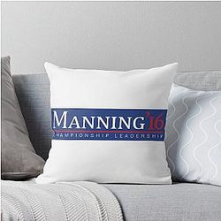 Peyton Manning President Throw Pillow