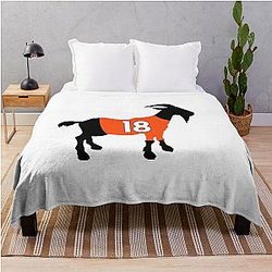 Peyton Manning GOAT Throw Blanket
