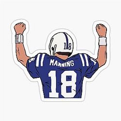 Peyton Manning Celebration Sticker