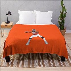 Peyton Manning Denver Broncos Throw Blanket