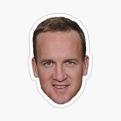 Peyton Manning Face Sticker