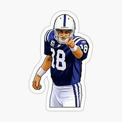 Peyton Manning To The Crowds Sticker