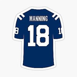 Peyton Manning Indianapolis Colts Sticker