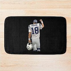 Peyton Manning Win Sticker Bath Mat