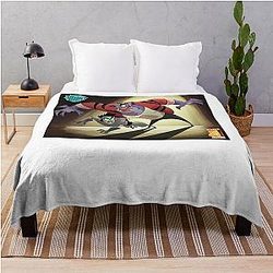 Funny Gifts Crimson Phil Collins Retro Wave Throw Blanket