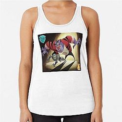 Funny Gifts Crimson Phil Collins Retro Wave Racerback Tank Top