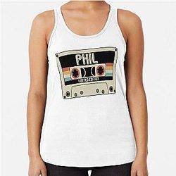 Gift For Men Crimson Phil Collins Vintage Photograp Racerback Tank Top