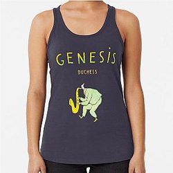 Graphic Genesis music band the Phil Collins Gifts For Women Racerback Tank Top