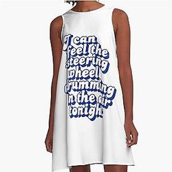 Mens Funny Monkeys Phil Collins More Then Awesome A-Line Dress
