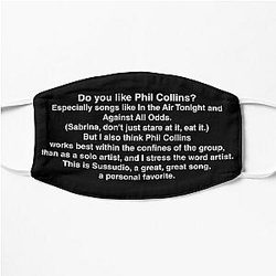 American Psycho - Do You like Phil Collins? Flat Mask