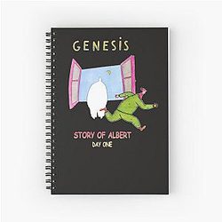 Best of English Rock Singer Genesis Band Phil Collins Logo Spiral Notebook