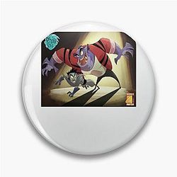 Funny Gifts Crimson Phil Collins Retro Wave Pin