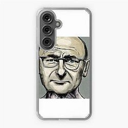 sketch of Phil Collins face Samsung Galaxy Soft Case
