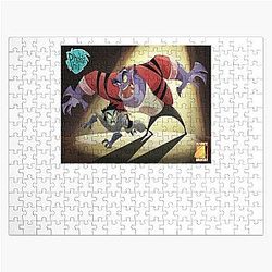 Funny Gifts Crimson Phil Collins Retro Wave Jigsaw Puzzle