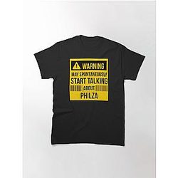 Philza T-Shirts – warning may spontaneously talk about philza Classic T-Shirt