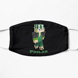 Philza Face Masks - Retro Philza Gamer Gaming Playing Flat Mask RB1111