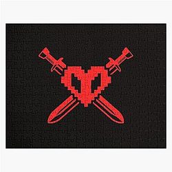 Philza Puzzles - Ph1lza Shirt Philza m-erch red Crossed Hardcore Heart s Gift For Fans, For Men HALLOWEEN COMING and Women, Gif Jigsaw Puzzle RB1111