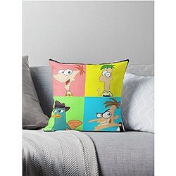 Phineas and Ferb Throw Pillow