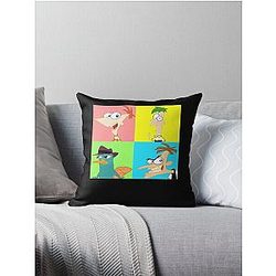Phineas and Ferb Throw Pillow