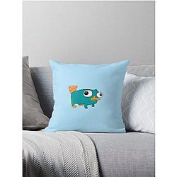 Perry the platypus from Phineas and Ferb Throw Pillow