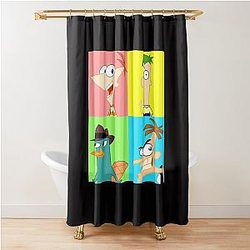 Phineas Ferb Shower Curtain