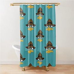 Perry the Platypus Design Agent Graphic Shower Curtain
