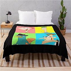 Phineas Ferb Throw Blanket