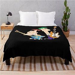 Phineas and Ferb Love Throw Blanket