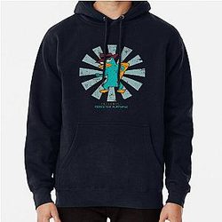 Perry the Platypus Retro Japanese Pullover Hoodie