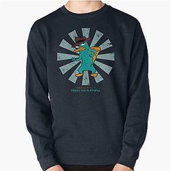 Perry the Platypus Japanese Pullover Sweatshirt