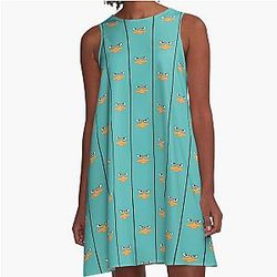 Perry the Platypus Mask Graphic A Line Dress