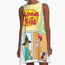 Phineas and Ferb A Line Dress