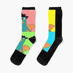 Mens Agent Phineas Ferb Awesome For Movie Fans Socks