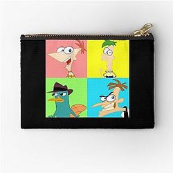 Rock Phineas Ferb Pop Graphic Zipper Pouch