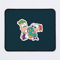 Baby Phineas and Ferb with Perry Mouse Pad