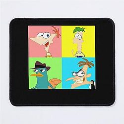 Rock Phineas Ferb Graphic Mouse Pad