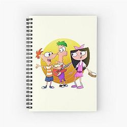 Ferb and Isa Spiral Notebook