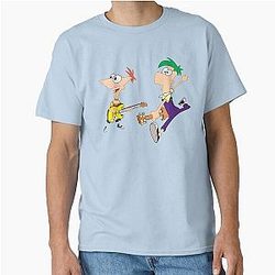 Phineas and Ferb playing guitar Classic T-Shirt