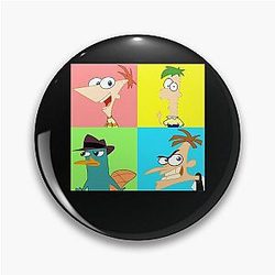 Rock Phineas Ferb Pin